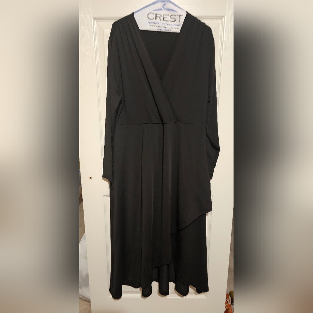 Black Shein Curve Long Black Dress sz 2XL
